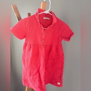 Sissy boy brand Coral Short Sleeve Dress size 7